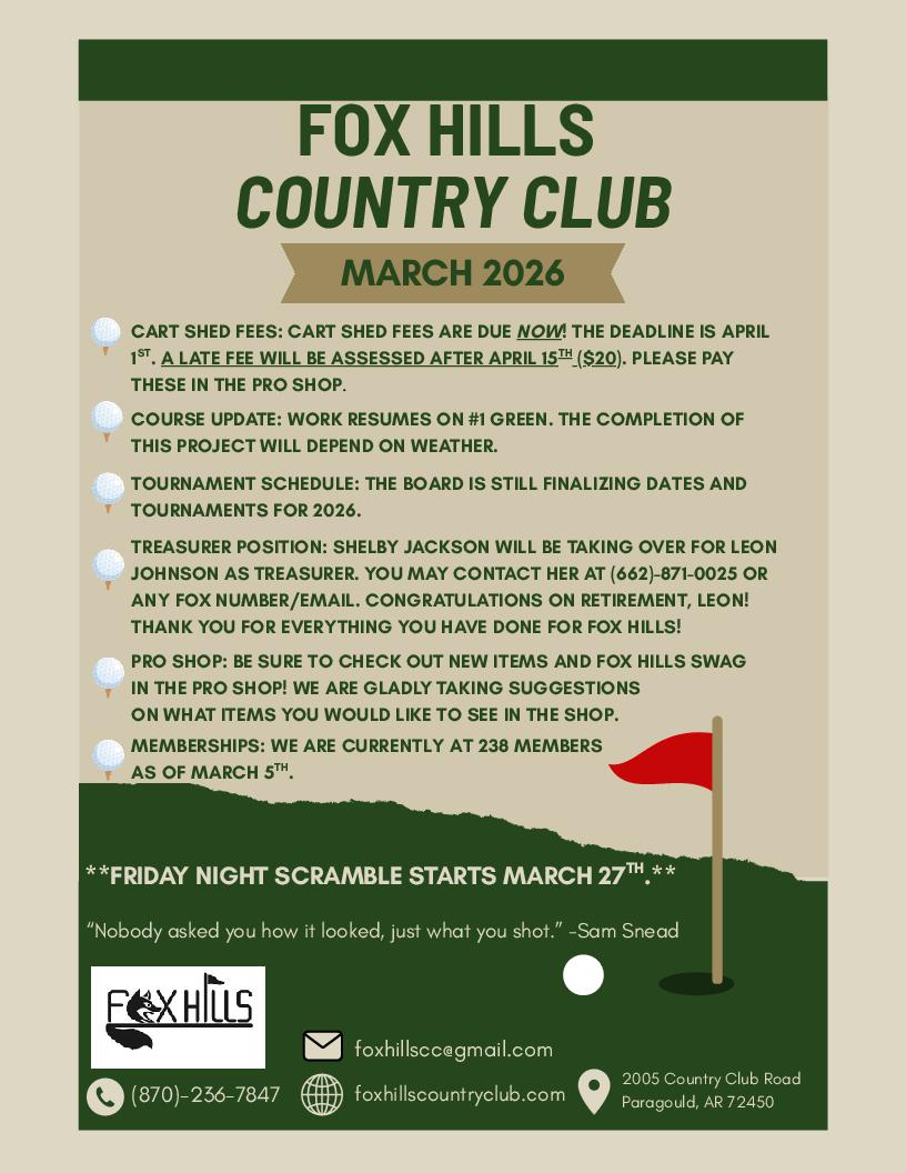 March 2026 Newsletter