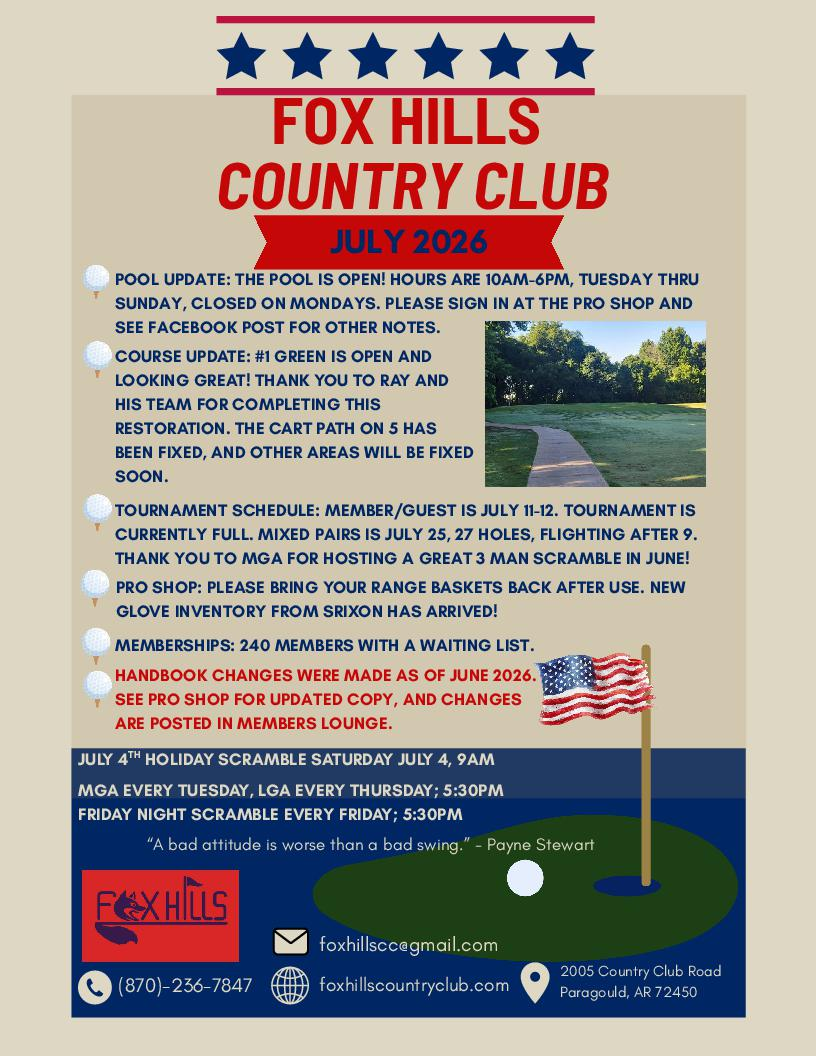 July Newsletter
